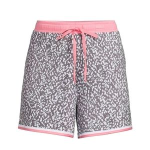 SECRET TREASURES Womens Sleep Shorts Size 2X 18W-20W Pink Gray Pockets New